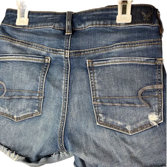 American Eagle High Rise Shortie Jean Shorts - Picture 5 of 9